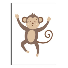 Plakat Tańcząca Małpka