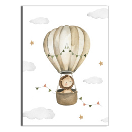 Plakat Lwiątko w balonie