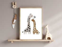 Plakat Mama Żyrafa