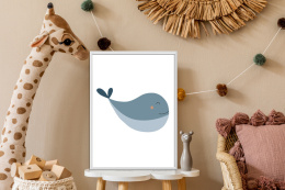 Plakat Uśmiechnięty Wieloryb