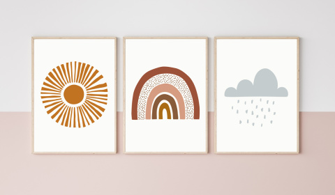 Plakat Słoneczko Boho Plakat Słoneczko Boho