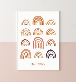 Plakat Rainbows Boho